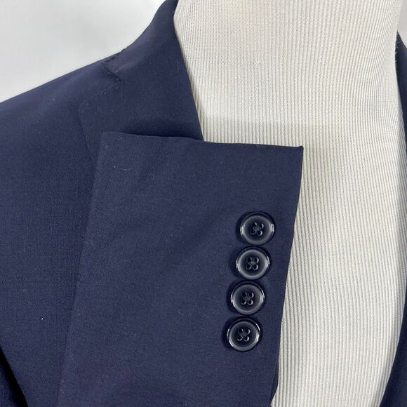 Murano 38R Slim Fit Sport Coat Wool Blend Navy Blue Two Button Double Vented - Picture 5 of 9